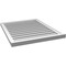 Ekena Millwork Vertical Surface Mount PVC Gable Vent: Functional, w/ 2"W x 2"P Brickmould Sill Frame, 28"W x 34"H GVPVE28X3403SF - alternate 3